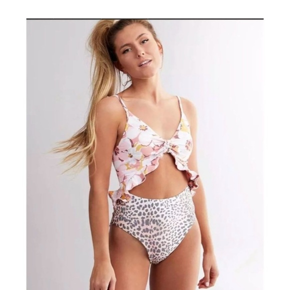 Power 2 The Flower Carly One Piece Swimsuit Size Small - Picture 3 of 7